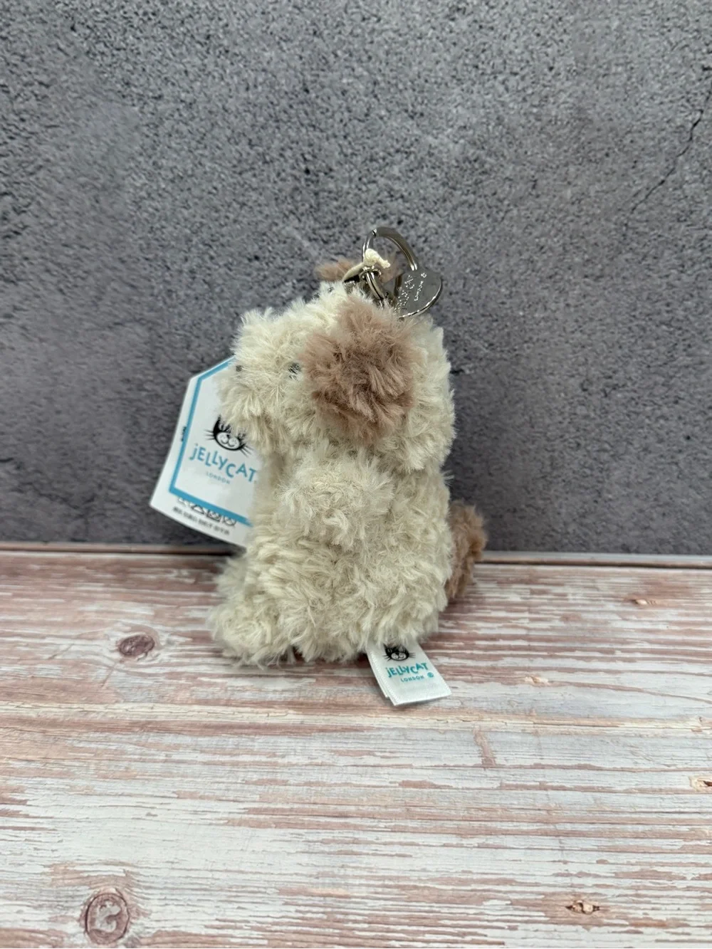 Jellycat Little Pup bag charm Keyring NWT - Picture 2 of 5